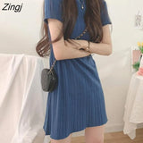 Women Solid Simple All-match Student 5 Colors Fashion Female Ulzzang Sweet Vacation Chic Ins Knitted Leisure Elegant