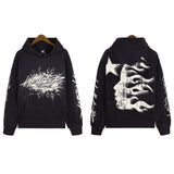 High Street Ins Minority Retro Print Letters Loose Hooded Sweaters For Men And Women In Autumn And