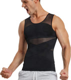 Men's Plastic Body Clothes Net Gauze Breathable, Abdomen, Belly, Chest, Back, Tight Fitness Training