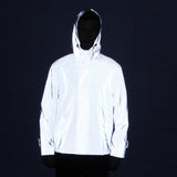 Men And Women Outdoor Sports Hip-Hop Reflective Windbreaker Hooded Jacket No Logo Harajuku Hip Hop Blazer Blazer-Outfit