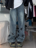 Vintage Denim Star Patch Boyfriend JeansOutfit