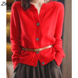 Women Autumn 4-colors Leisure All-match Retro Sweater Elegant All-match Solid Slouchy Свитер Женский Simple Soft