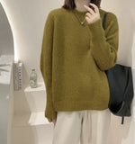 Zingj Sky Sparkling Round Neck Sweater Sweater Female Autumn And Winter Senior Sense Raccoon Velvet Design Sense Niche