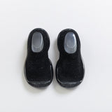 Spring Leopard Soft Bottom Non-Slip Floor Socks Solid Color Toddler Girl Boy Shoes With Transparent Rubber Soles Kid