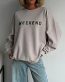 Zingj New Women's Casual Fashion Print Plus Thick Versatile Top Long-Sleeved