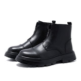 Zingj Style Retro High Bang Korean Version Go Versatile Thick Top Taller Chelsea Boots