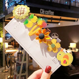 Pcs/Set Girls Cute Cartoon Animals Fruit 5 Cm Hairpins Children Lovely Hair Clips Barrettes Gift Kids Hair Accessories