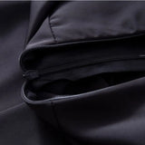 Sleeveless Dresses Solid Fashion A-line Pleated Draped Elegant Chic High Waist Side-slit Designed Backless Plus Size
