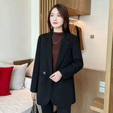 Zingj Suit Jacket Female 2024 Spring And Autumn New Korean Version Slim Small Casual Temperament Small Suit Coat
