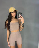 New Sexy Suspension Shorts Fashion Set Yoga Sports