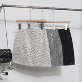 Dress Skirt Girl Babes A Small Silver Shiny Light Short Skirt
