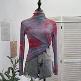 Heavy Industry Lighting Flowers A-Word Skirt High Waist Thin Ass Anti-Light Short Skirt Women