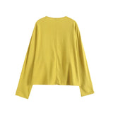 Summer Casual Lazy Wind Relaxing V-Collar Long-Sleeved