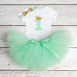 Baby Infant Christening One Year 1st Birthday Outfit Princess Cottoning Baptism Baby Girl Unicorn Dress Baby