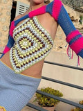 Striped Long Sleeve Bolero Knit Top- Outfit