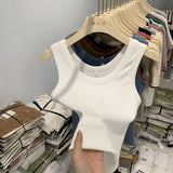 Threaded Sling Sports Vest Women Wear A Suit With A Bottom To Prevent Smooth And Sleeveless Jacket In
