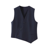 New Asymmetrical Double Vest 7655728 Matching Trousers