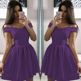 Zingj Women's New One-Line Collar Sling With Large Hem Waist Pleated Dress Hot Style