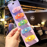 Pcs/Set Girls Cute Cartoon Animals Fruit 5 Cm Hairpins Children Lovely Hair Clips Barrettes Gift Kids Hair Accessories