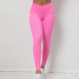 Zingj Butt Cross Waist Fitness Pants Women's Pleated Butt Yoga Pants Running Sports Speed Dry Tights-Outfit
