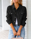 Zingj Women's Spring And Summer New Denim Jacket Long Sleeve