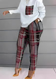 Fashionable Autumn And Winter Women's Casual Comfortable Printed Long-Sleeved Trousers