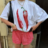 Chili Pepper Graphic Tee- Outfit