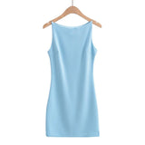 The Autumn Of 2024, A New One-Word Collar, Belt, Simple Sling, Round Collar, One-Step Skirt, Women's