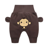 Cute Pants Boys Girl Cartoon High Waist Protection Belly Children Toddler Spring Autumn Winter Newborn Warm Velvet