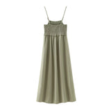Spring Style Honeycomb Detail Strap Flute Skirt