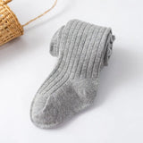 to 6 Years Girl Pantyhose Autumn Winter Children's Baby Tights Cotton Knitted White Black Pants For Kids leggings