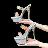 Zingj Belt 2024 New Round Head Fashion Simple Single Thick With Cool Ultra High With Casual Fashion Slippers