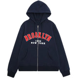 Style Lazy Cardigan Hoodie 2024 Spring And Autumn Oversize Zipper Jacket Couple