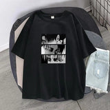 T-shirts Japanese Anime Attack On Titan Levi Ackerman Eye Punk Tops Summer Harajuku Oversized Gothic Short Sleeve