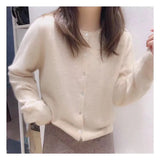 Zingj New Round-Necked Purple Sweater In Early Autumn Is Loose And Wears A Sweater