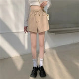 Waist Shorts Women Workout Design All-match Leisure Loose Students Ulzzang Cozy Solid Summer New Arrival Mujer Simple