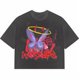 Y2K T-Shirt, Men's Wear, Women's Wear, Vintage Hip-Hop Graffiti, Graphics Printing Street Clothes, Oversized
