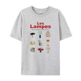 Lamp Print Graphic Tee- Outfit