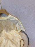 Chinese Style Printed Round Collar Loose T-Shirt 2024 New Fashionable Style Short Summer High-End T-Shirt