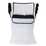 Zingj New Women's Ins Spice Lace Color Slim Slim Short
