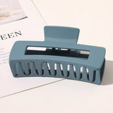 Square Geometric Frosted Hair Claws Clamps Acetate Hairpins Women Hollow Out Ponytail Clips Makeup Styling Tools