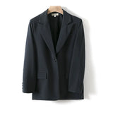 Women Blazer And Guard Pants Sets Two Pieces OL Single Breasted Jacket Formal Suit Pleated Trousers Spring Autumn