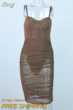 Women See-Through Patchwork Romper Dress Underwired Sleeveless Spaghetti Strap Ruched Slim Fit Dress