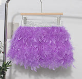Shooting Feather Dress Small Pony Short Skirt Birthday Dress Dress Princess Short Dress