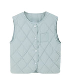 Vests Women Winter Coats Solid Vintage V-neck Ins Korean Style Tender Simple Basic Girls All-match Sleeveless