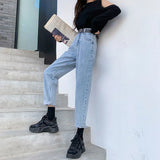 Zingj Female 2024 New Autumn Korean Version Loose Straight Versatile Radish High Waist Show Thin Dad Pants Tide-Outfit