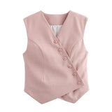 New Two-Color Oblique Cardigan Asymmetrical Fashion
