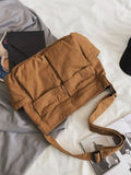 Large Canvas Satchel Bag- Outfit