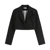 Zingj Suit 2024 Autumn Temperament Short Suit Jacket Show Thin High Waist Hanging Sense Of Suit Pants
