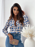 Zingj Wise Hot Style Autumn New Fashion Long Sleeve V Collar Women Shirt Shirt Women's